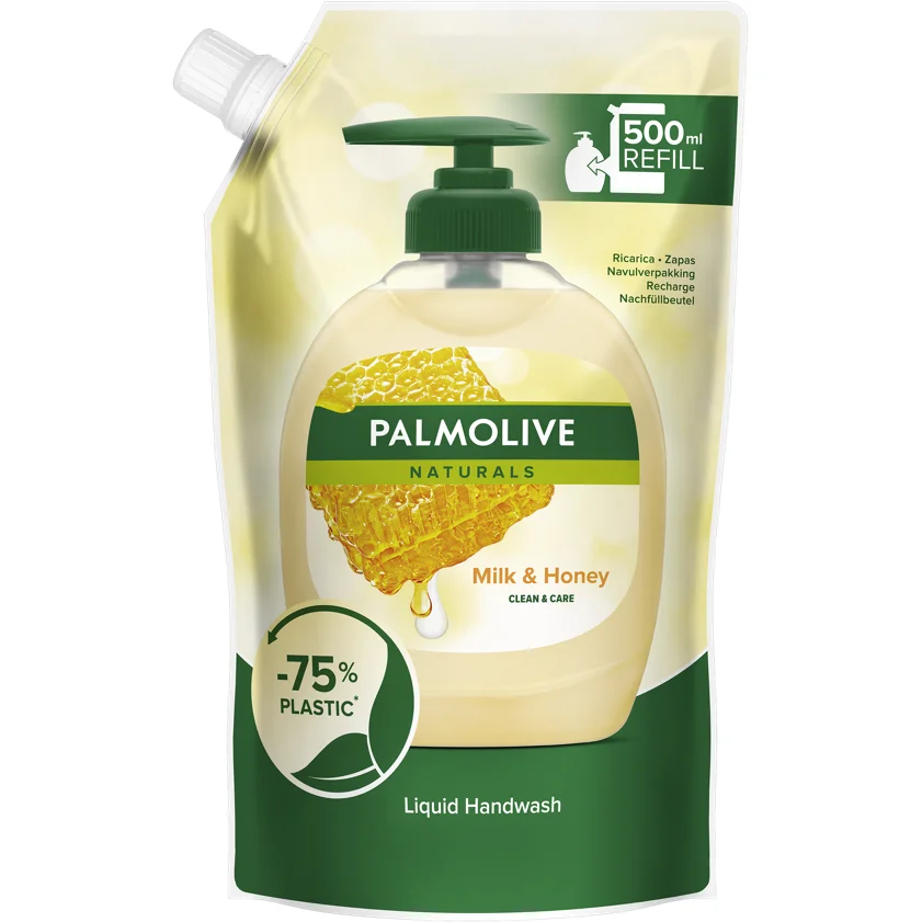 PALMOLIVE HÅNDSÅPE MILK & HONEY REFILL POSE 500 ML v:3438003