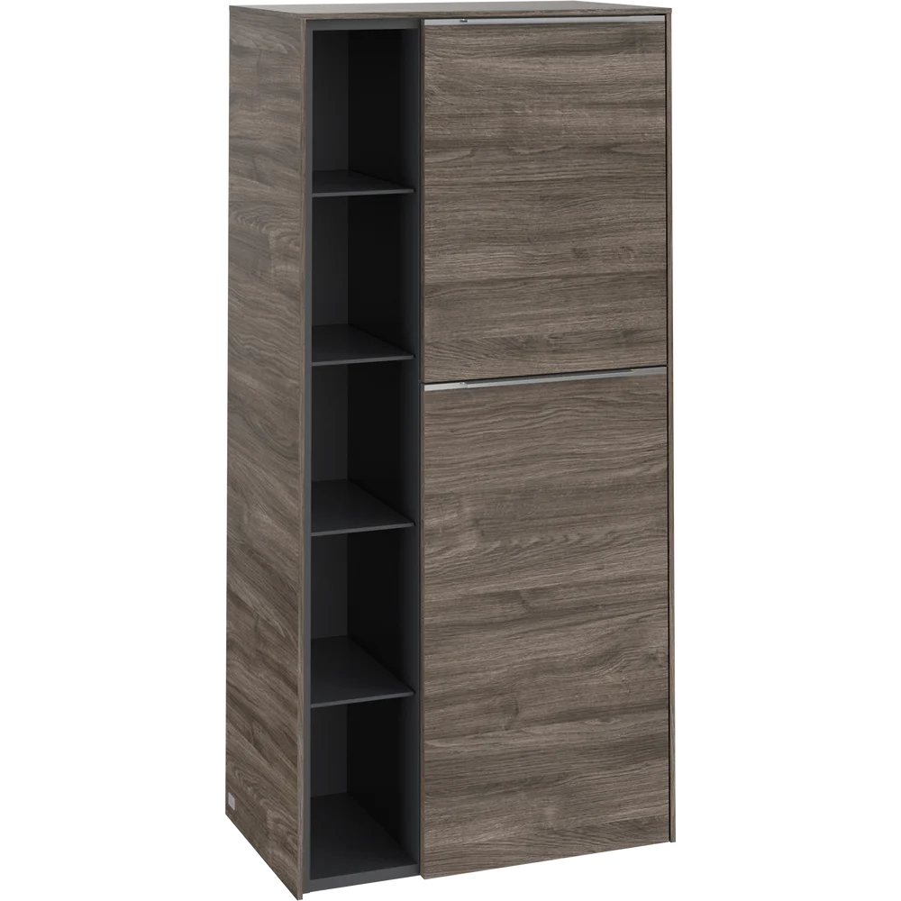 V&B SUBWAY 3.0 SIDESKAP 57X120 HØYRE STONE OAK HÅNDTAK I KROM v:3367925