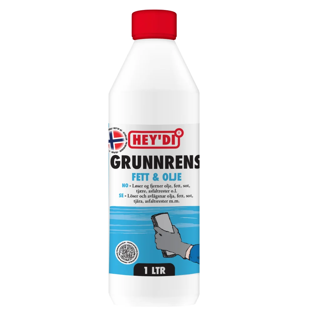 Grunnrens 1 liters flaske avfetning v:5270605 Grunnrens 1 liters flaske avfetning v:5270605