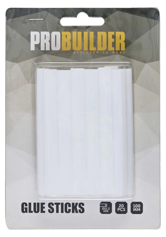 Probuilder Ø11, mm limstav til limpistol 20-pk v:3094991 Probuilder Ø11, mm limstav til limpistol 20-pk v:3094991
