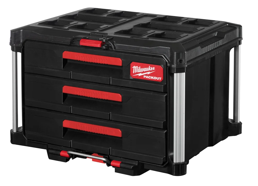 Milwaukee PACKOUT koffert med 3 skuffer v:1500674