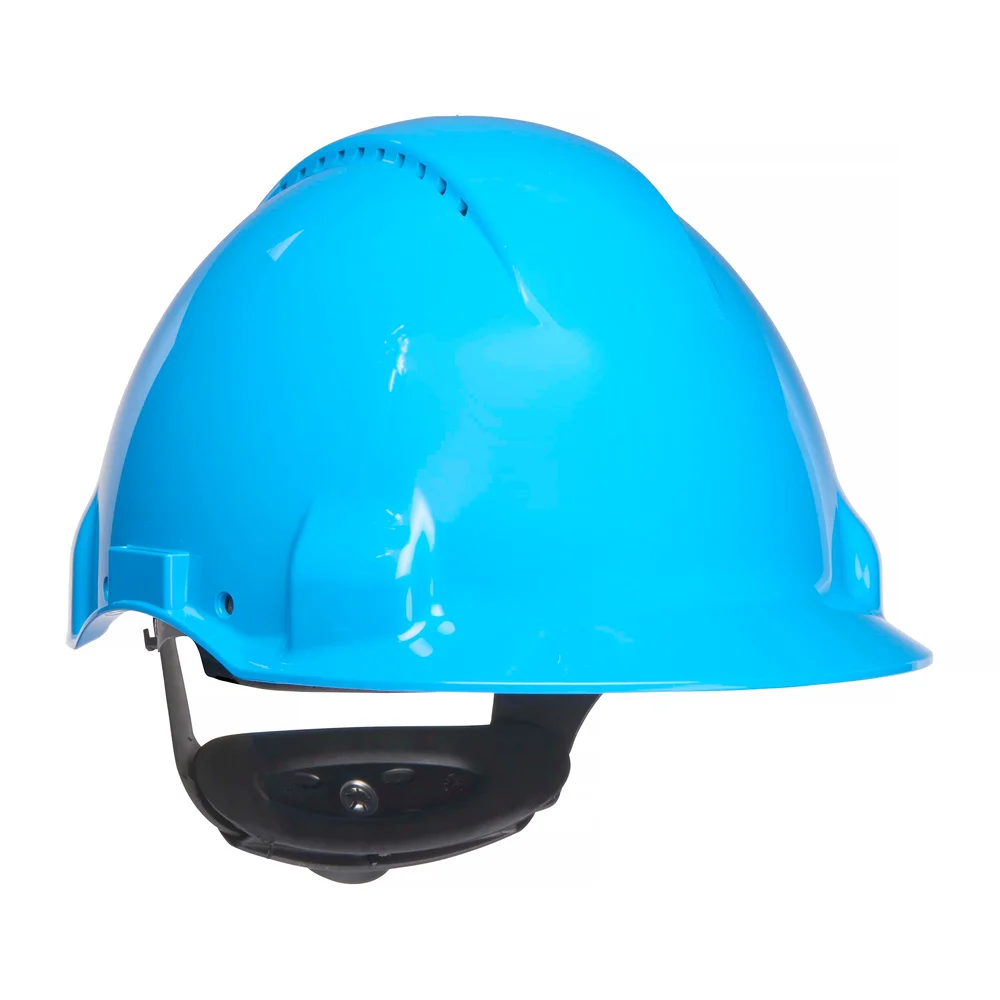 3M Skyddshjälm Uvicator, rattjustering, ventilerad, blå, G3000NUV-BB v:4987535