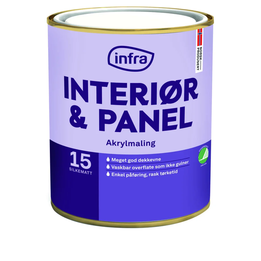 Infra Tre&Panel 15/silkematt interiørmaling v:1274600