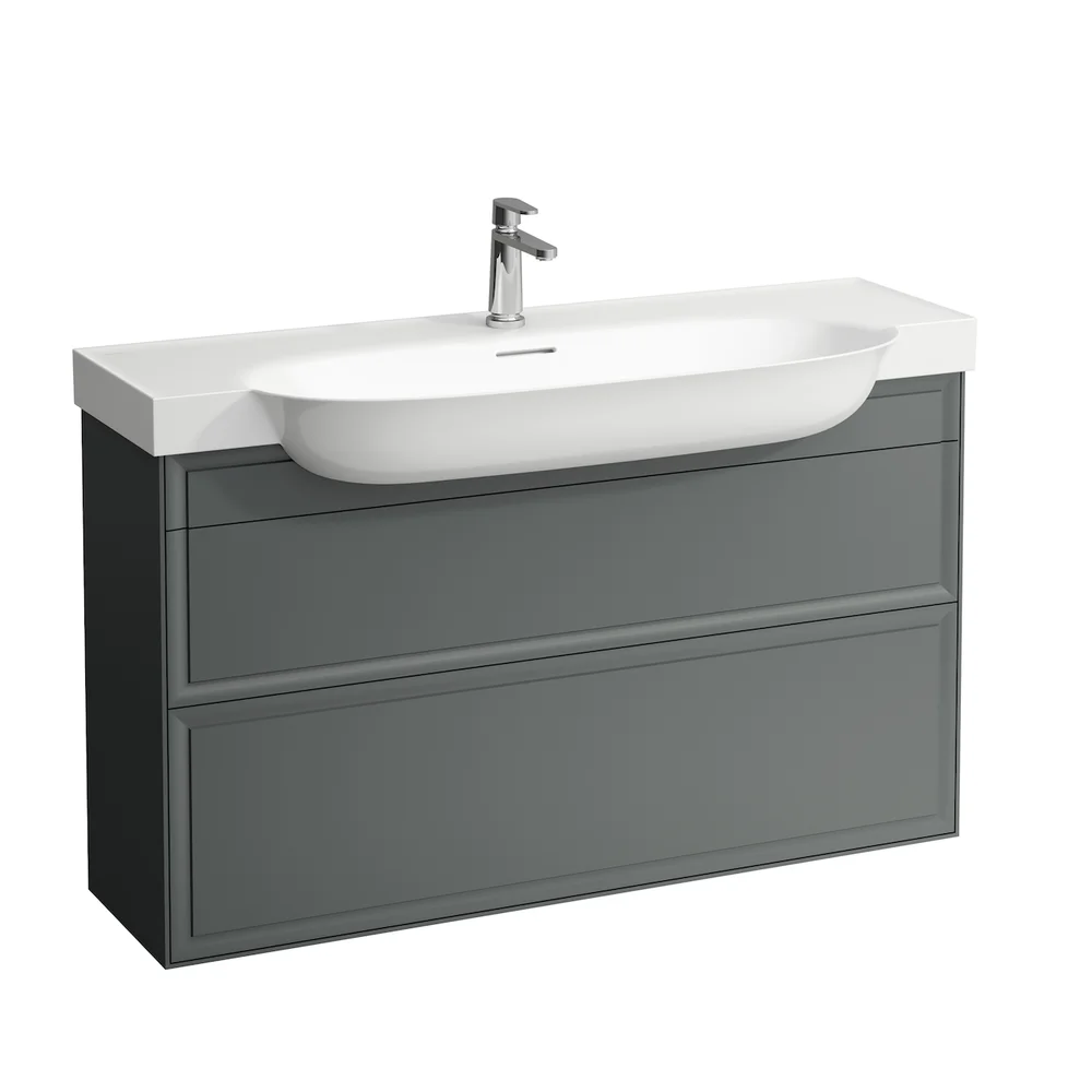 LAUFEN NEW CLASSIC SERVANTSKAP 120 CM 2 SKUFFER TRAFIKKGRÅ v:6855016 LAUFEN NEW CLASSIC SERVANTSKAP 120 CM 2 SKUFFER TRAFIKKGRÅ v:6855016