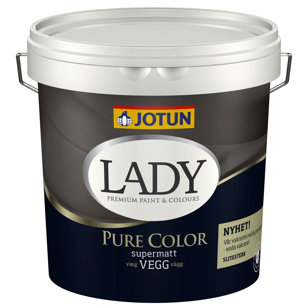 Jotun LADY Pure Color helmatt b-base 2,7 l – veggmaling v:2891970 Jotun LADY Pure Color helmatt b-base 2,7 l – veggmaling v:2891970