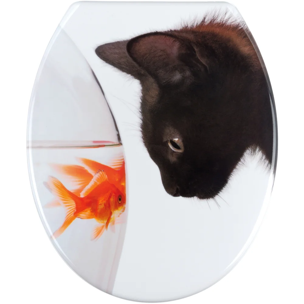 WENKO TOALETTSETE FISH AND CAT v:8557262 WENKO TOALETTSETE FISH AND CAT v:8557262