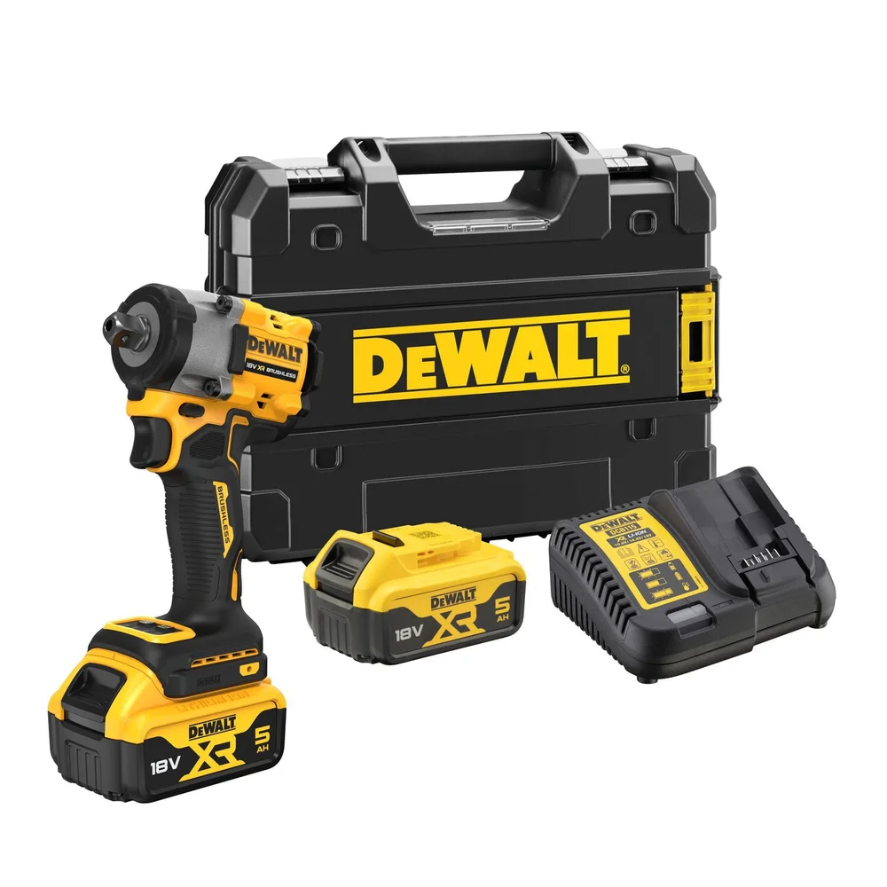 Dewalt Muttertrekker DCF922P2T 18V XR, 1/2", med 2 stk 5,0Ah-batterier & TSTAK. v:4874476 Dewalt Muttertrekker DCF922P2T 18V XR, 1/2", med 2 stk 5,0Ah-batterier & TSTAK. v:4874476