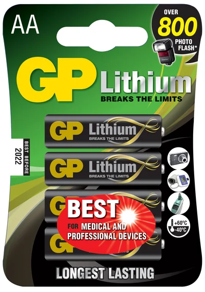 BATTERI LITHIUM LR6 AA 1,5 V v:7706775 BATTERI LITHIUM LR6 AA 1,5 V v:7706775