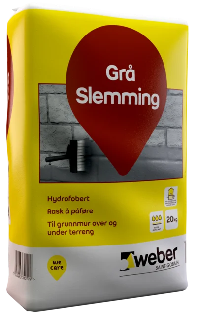 Slemming grå 20kg – Weber v:2069300 Slemming grå 20kg – Weber v:2069300