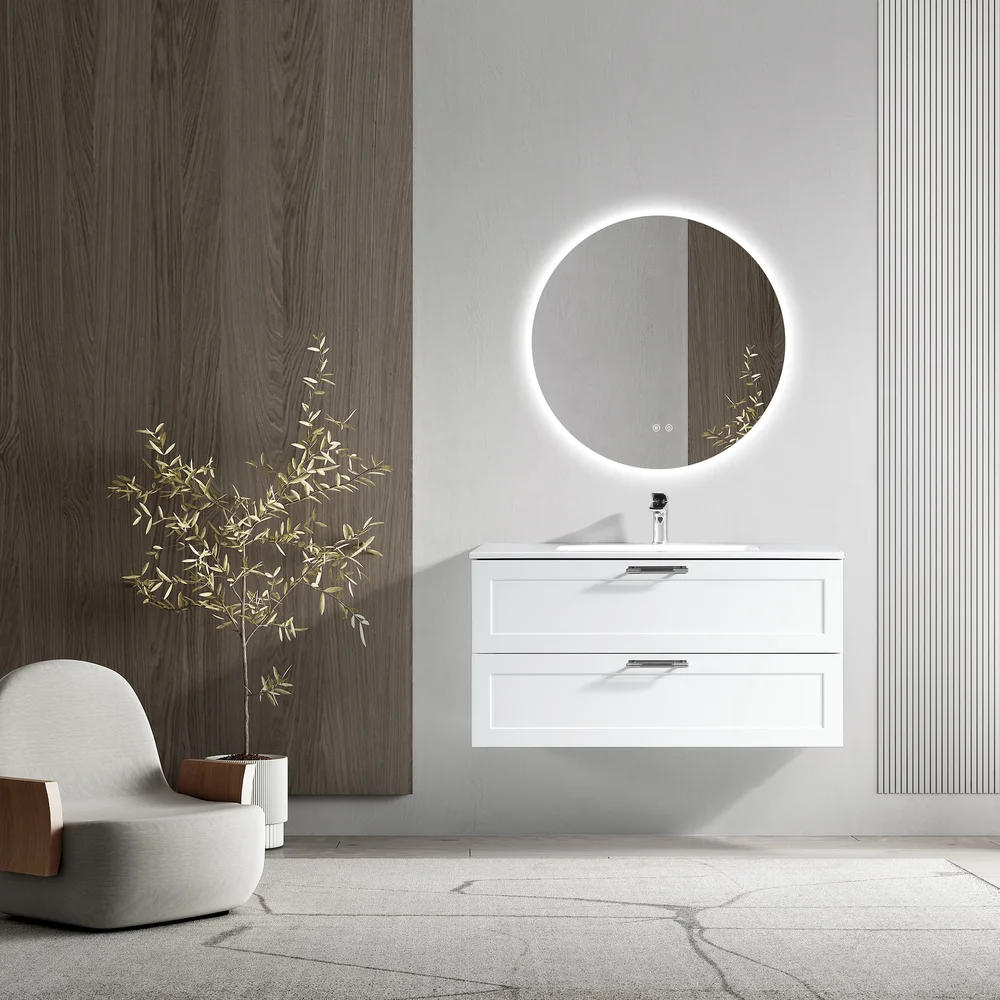 LIND COMFORT 100 BADEROMSMØBEL HVIT v:8139763