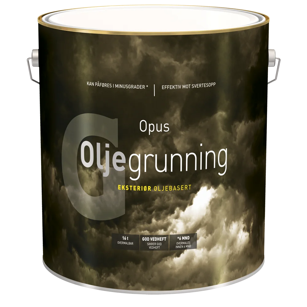 Oljegrunning eksteriør hvit 9 liter v:6161785
