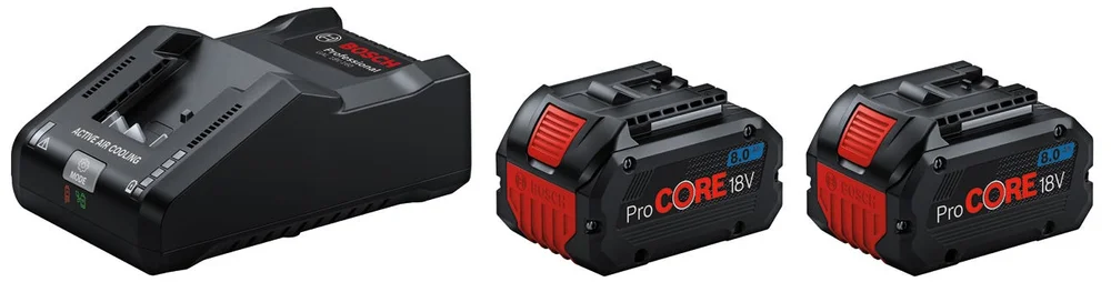 BOSCH BATTERISETT PROCORE 18V 2X8AH v:6955557