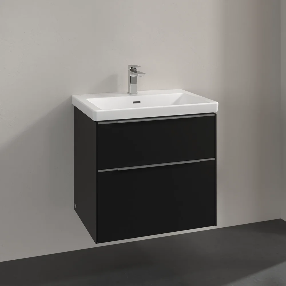 V&B SUBWAY 3.0 SERVANTSKAP 62X57 VOLCANO BLACK HÅNDTAK I KROM v:9075613