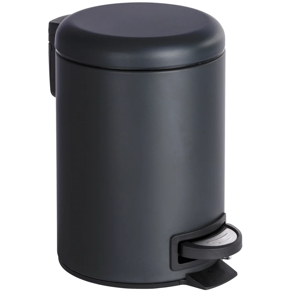 WENKO LEMAN PEDALBØTTE 3 LITER MATT SORT v:9903475 WENKO LEMAN PEDALBØTTE 3 LITER MATT SORT v:9903475