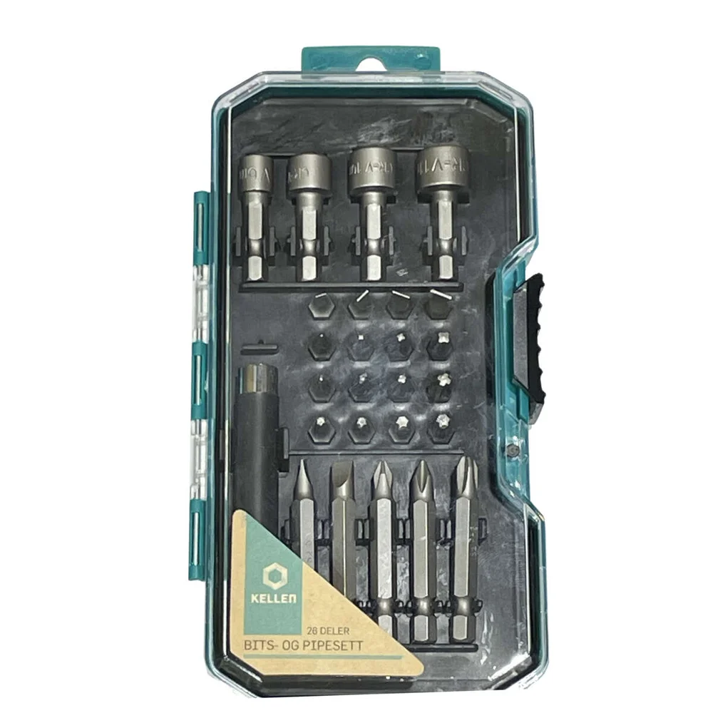 Kellen bits- og pipesett 26 deler v:5135927 Kellen bits- og pipesett 26 deler v:5135927