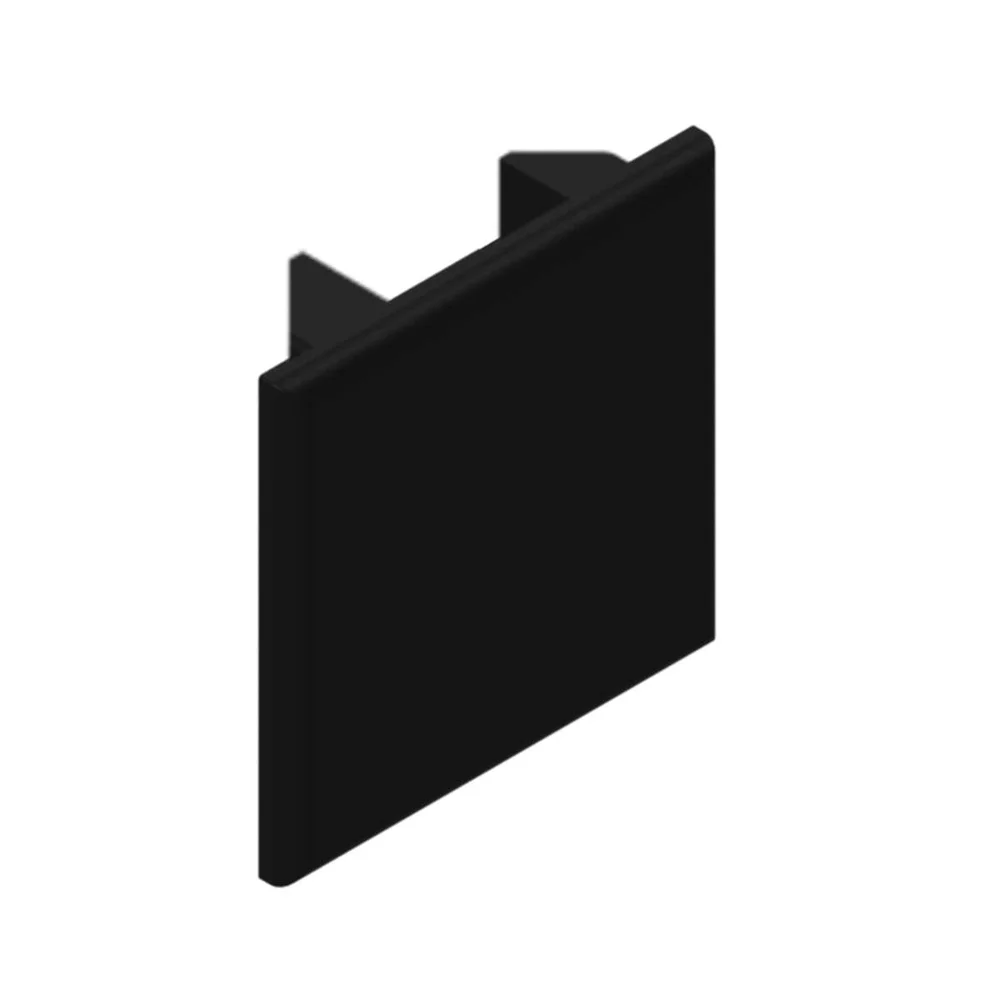 IDT Pure endelokk håndløper 22x24mm sort v:2266431