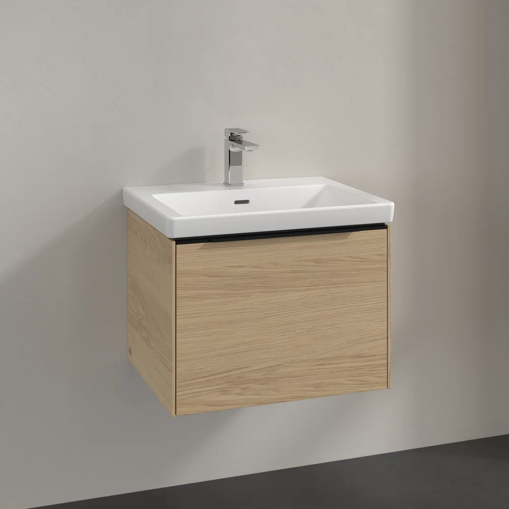 V&B SUBWAY 3.0 SERVANTSKAP 57X42 NORDIC OAK HÅNDTAK I VOLCANO BLACK v:3569932
