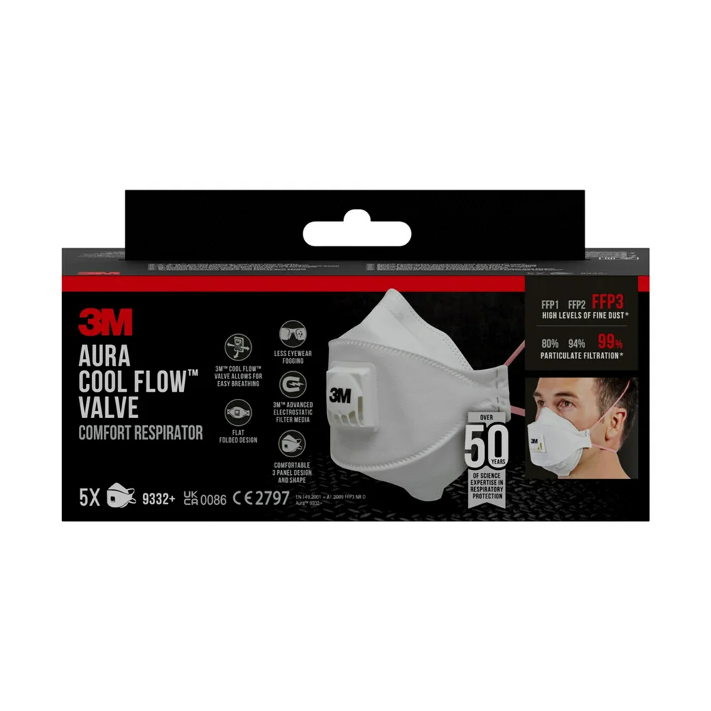 Maske fint støv 9332PT FFP3 v:7316346 Maske fint støv 9332PT FFP3 v:7316346