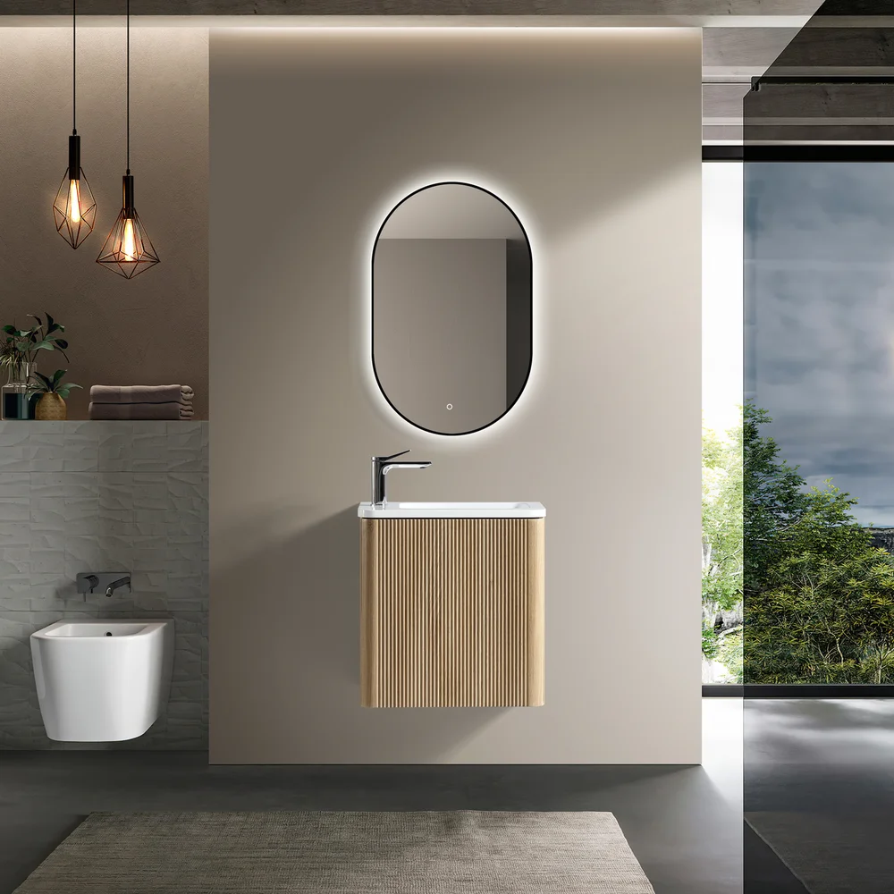 LIND TIMBER SMALL 50 BADEROMSMØBEL HØYRE v:9172817