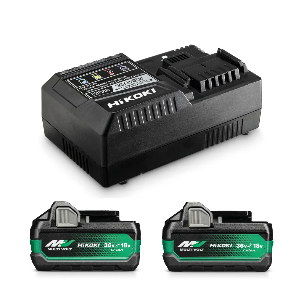 HiKOKI Batterikit MultiVolt 18V/36V, 2XBSL36A18X+UC18YSL3 v:6854828