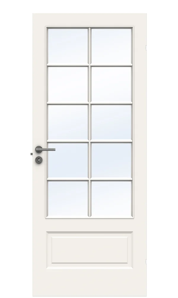 DØR COMPACT SP10 7X20 HVIT FASETTGL v:3117481
