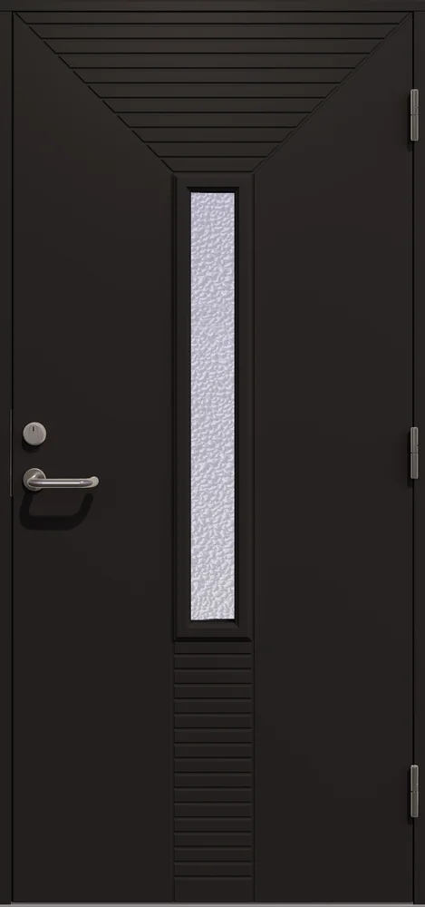 Dør yd eugenia gl 10x21h ncs m malt karm gl=glass gilje v:6821757