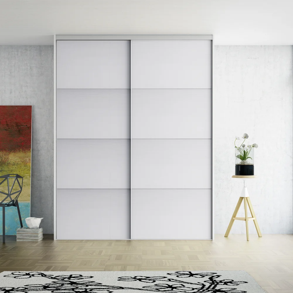 Lind Budget skyvedørsfront 102 cm hvit v:5748799 Lind Budget skyvedørsfront 102 cm hvit v:5748799