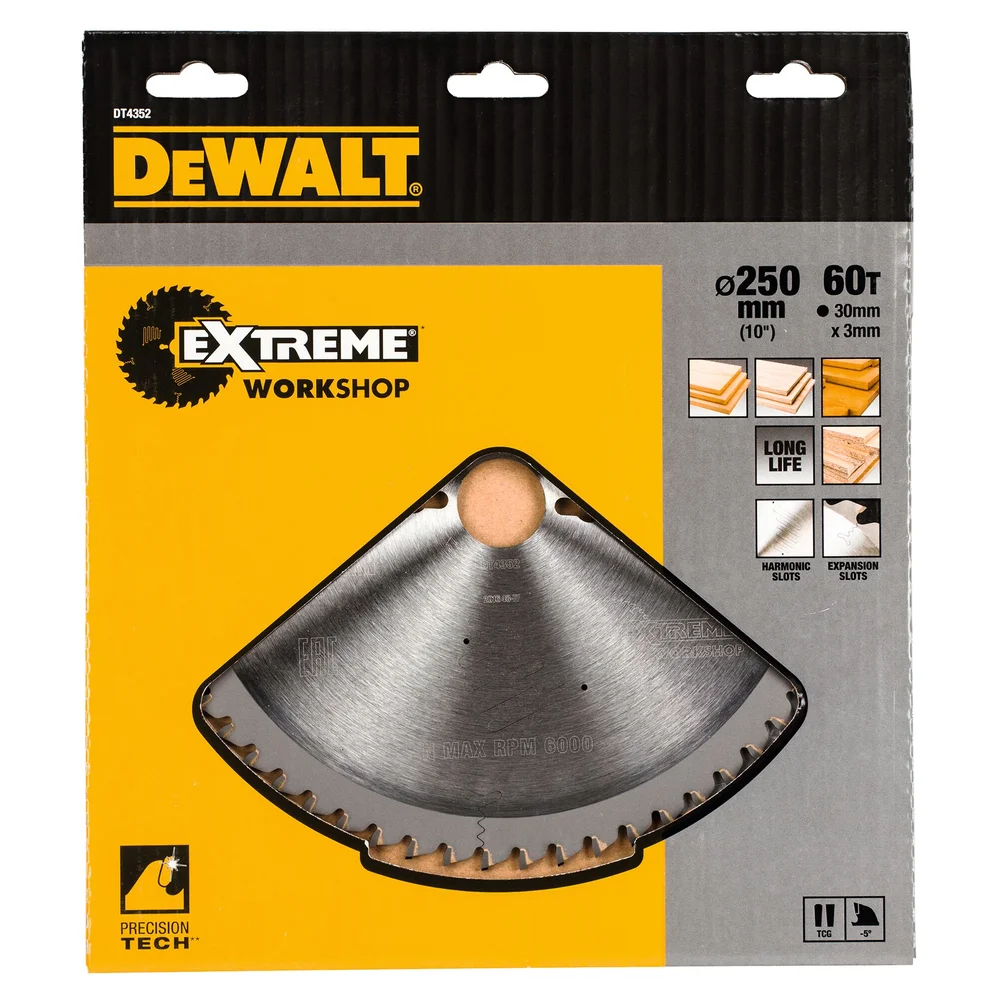 Dewalt Sagblad 250x30 med 60 tenner v:5530091