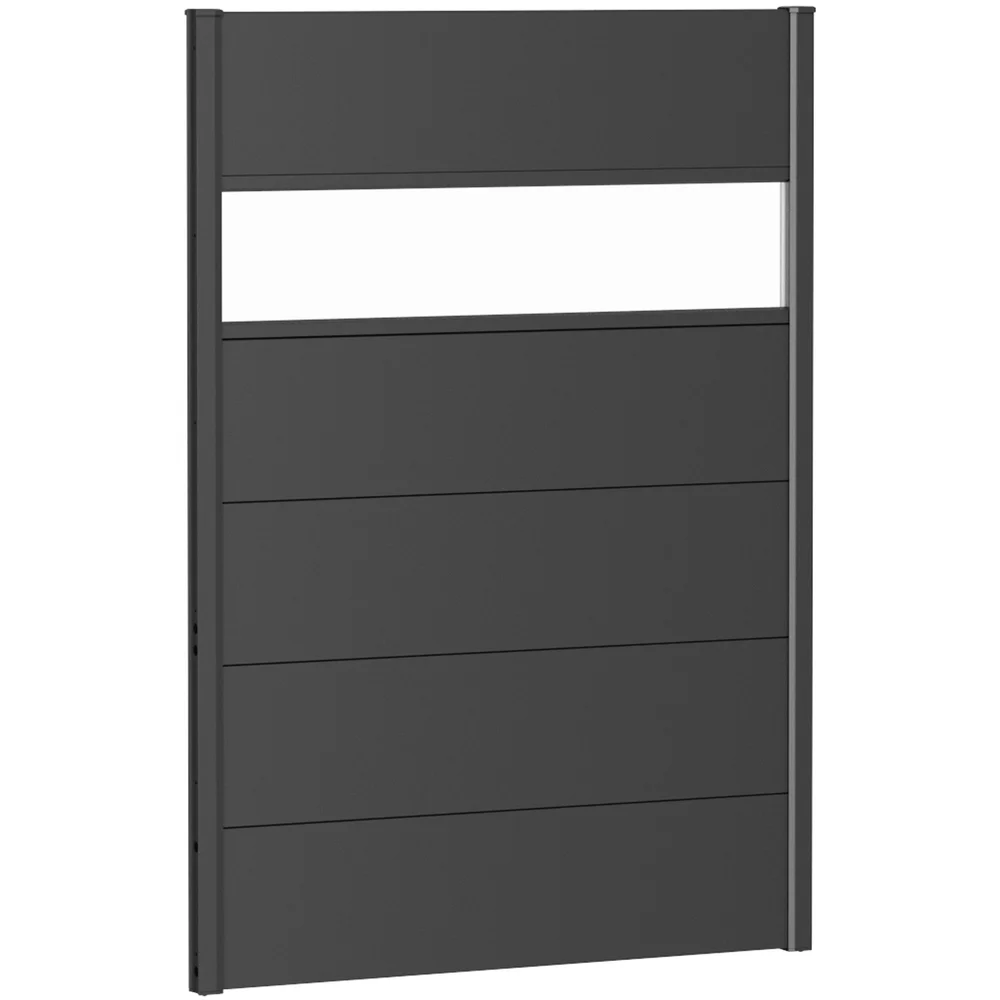 BIOHORT VEGGPANEL FOR LEVEGG AKRYLGLASS 100X135 MØRK GRÅ METALLIC v:4475908