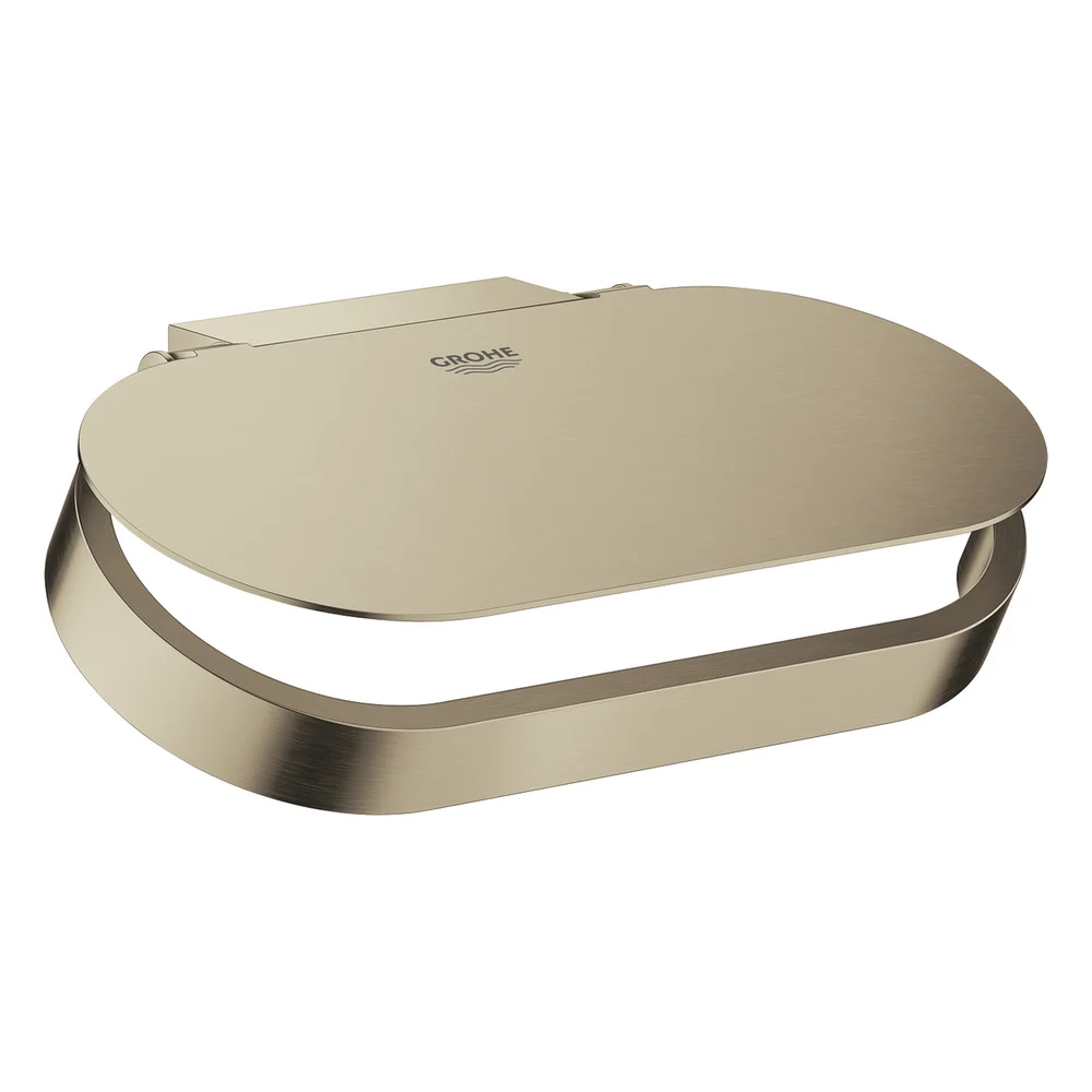 GROHE SELECTION TOALETTRULLHOLDER MED LOKK MATT NIKKEL v:2129562 GROHE SELECTION TOALETTRULLHOLDER MED LOKK MATT NIKKEL v:2129562