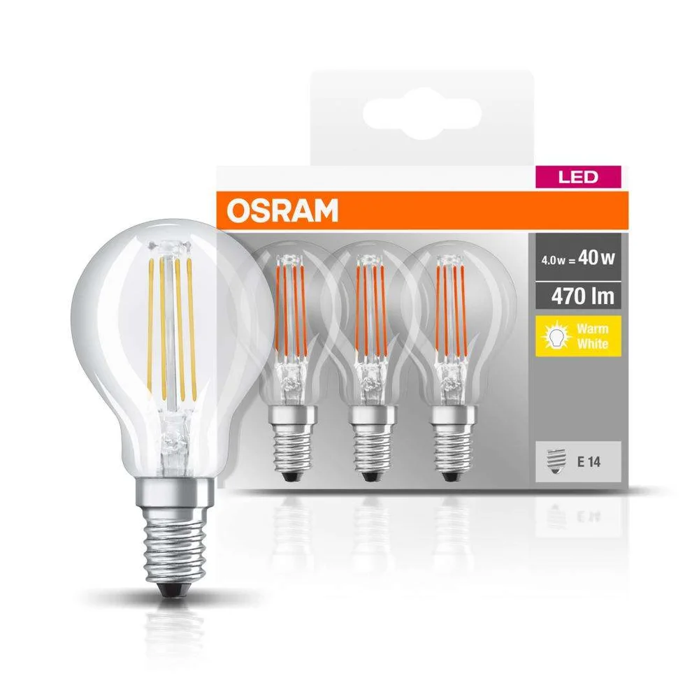 OSRAM classic LED-pære 3pk v:2043141 OSRAM classic LED-pære 3pk v:2043141
