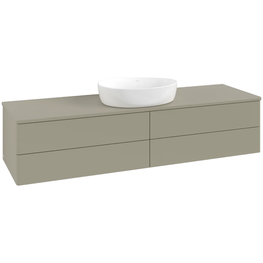 V&B ANTAO SERVANTSKAP 4 SKUFFER GLATT 1600X360X500 U/KRANHULL STENGRÅ v:6713219