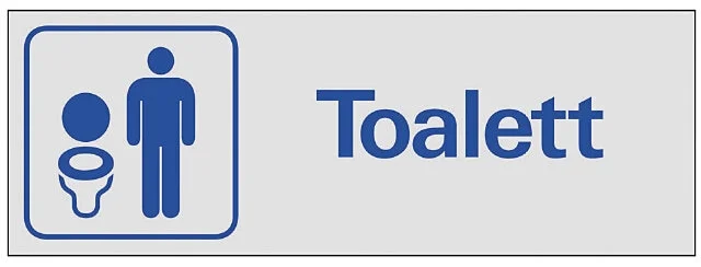 Systemtext Skilt Herretoalett, 225×80 mm v:5058793 Systemtext Skilt Herretoalett, 225×80 mm v:5058793