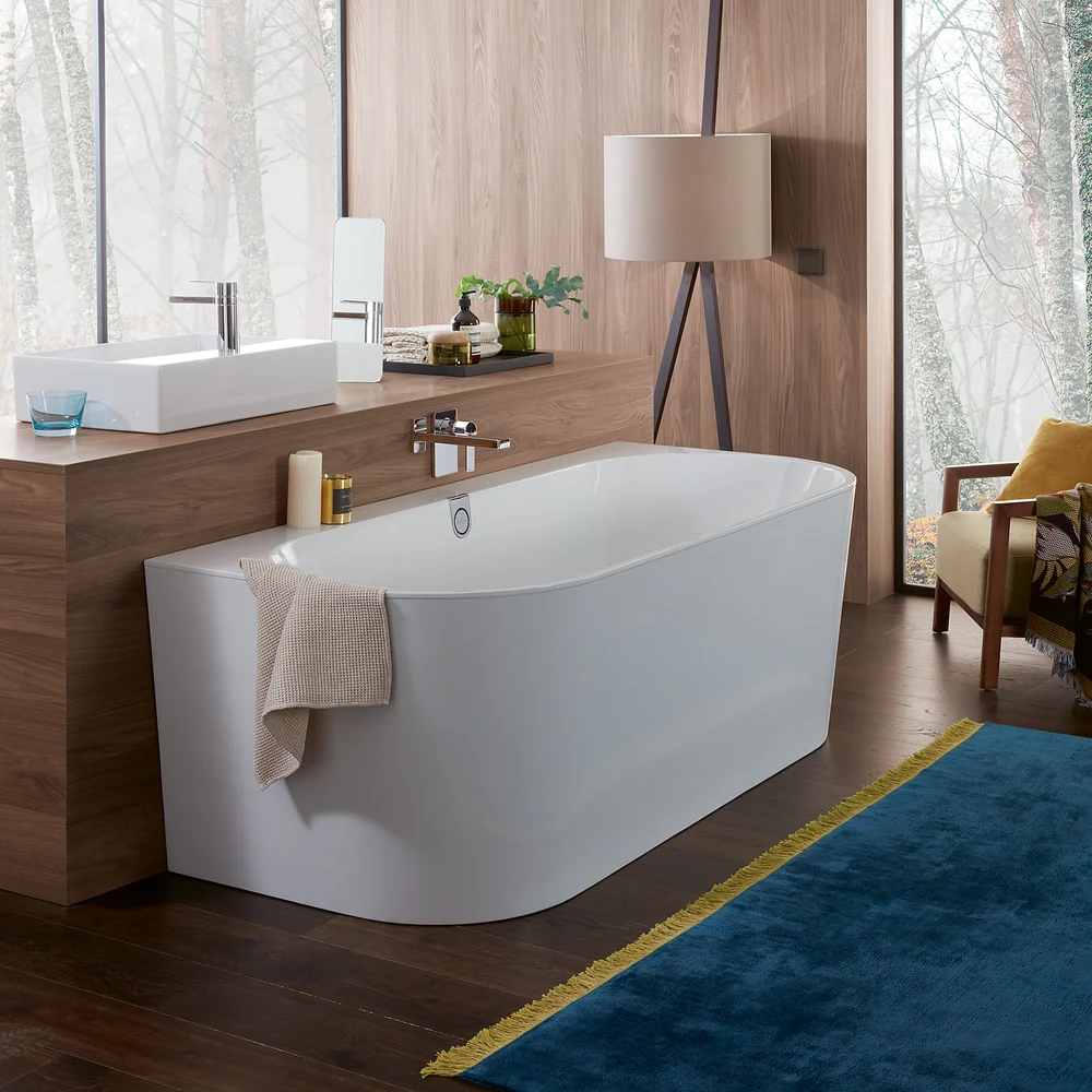 V&B OBERON 2.0 BACK-TO-WALL BADEKAR 180X80 HVIT ALPIN M/AVLØPSSETT I HVIT/KROM v:5278097 V&B OBERON 2.0 BACK-TO-WALL BADEKAR 180X80 HVIT ALPIN M/AVLØPSSETT I HVIT/KROM v:5278097