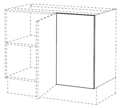 DEKKFRONT 296X704 MFC KL HVIT v:7721237