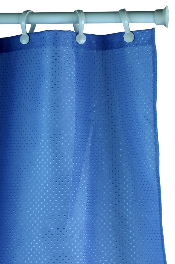 Gelia Dusjforheng tekstil, 1800×2000 mm, lyseblå v:4654236