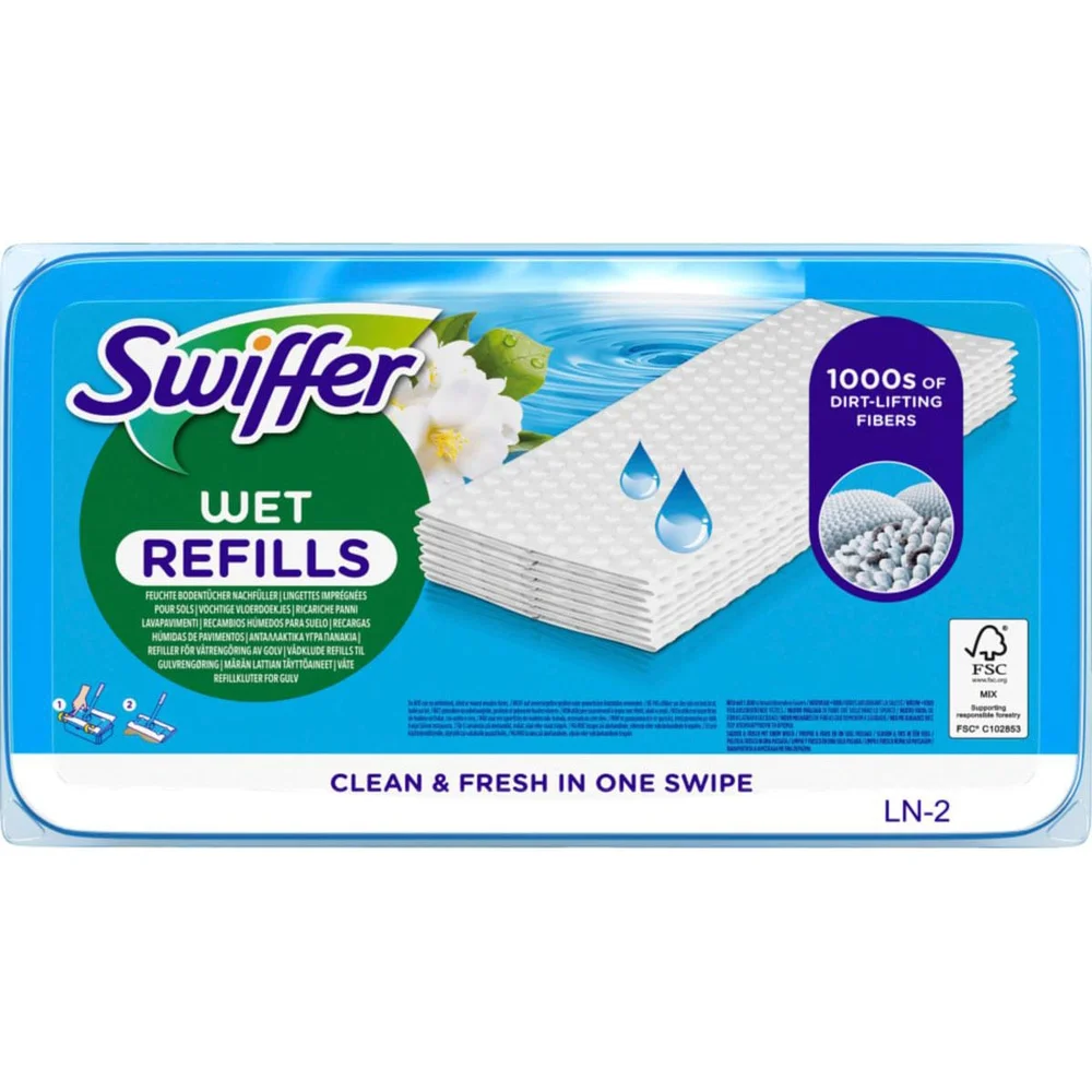 Swiffer Rengjøringskluter refill, fuktige, 24-pakning v:3452082 Swiffer Rengjøringskluter refill, fuktige, 24-pakning v:3452082