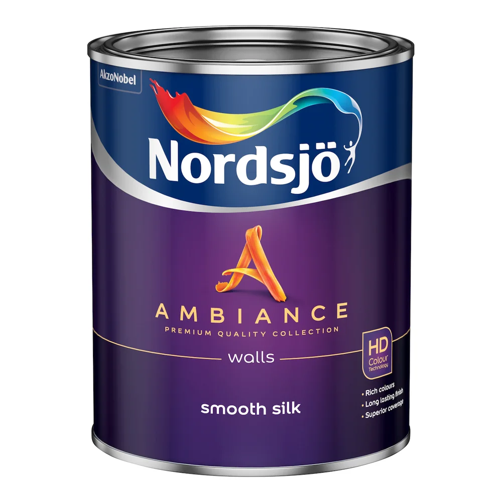 NORDSJØ AMBIANCE SMOOTH SILK VEGGMALING BW 1L v:4962416 NORDSJØ AMBIANCE SMOOTH SILK VEGGMALING BW 1L v:4962416