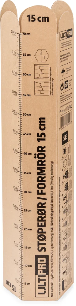 Ultipro støperør 15 cm til søyler og fundament v:7293562
