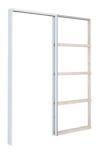 Skyvedør karm 4" hvit 72,6×204 – Pocket v:9364883