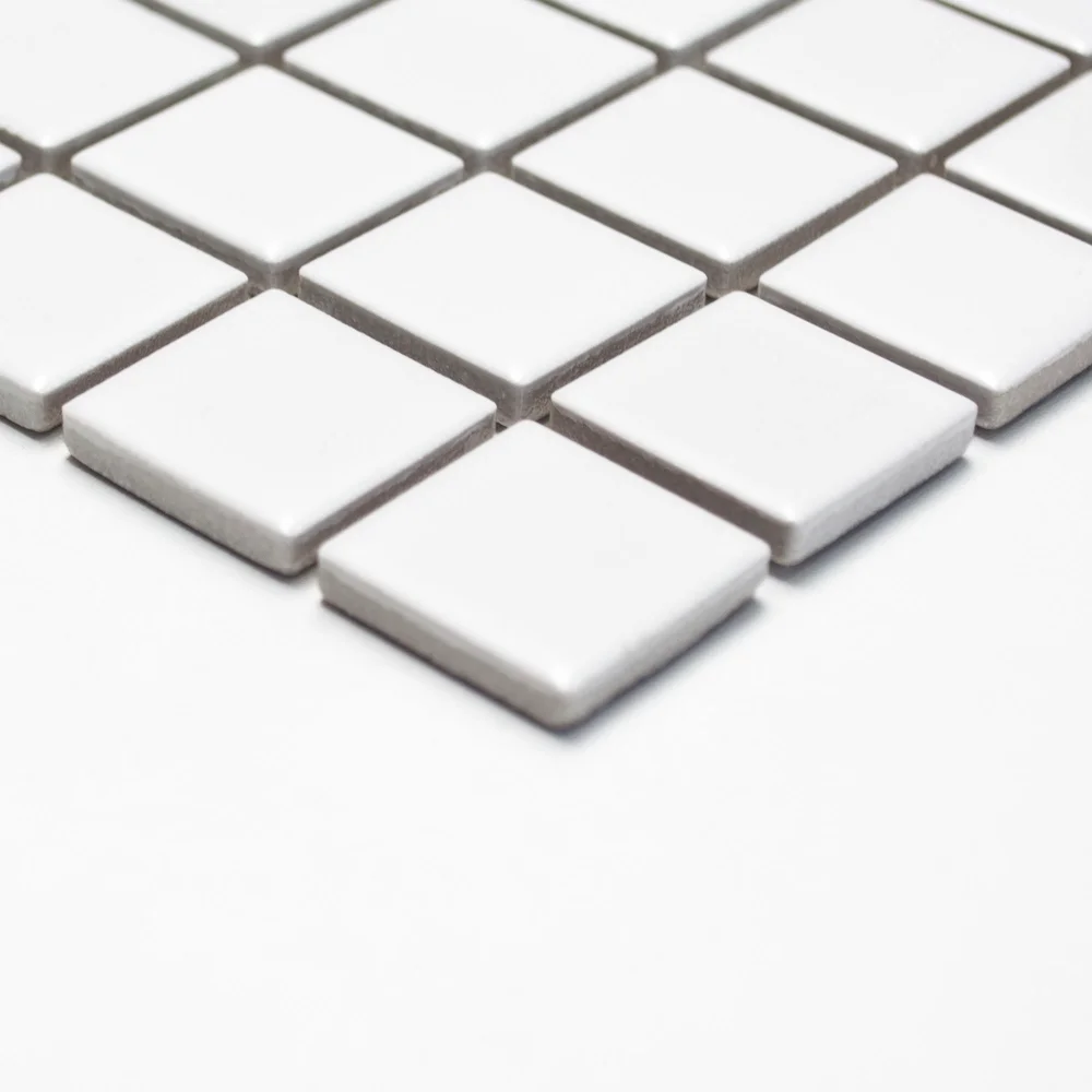 FLIS MOSAIK UNICOLOR HVIT MATT v:3503421