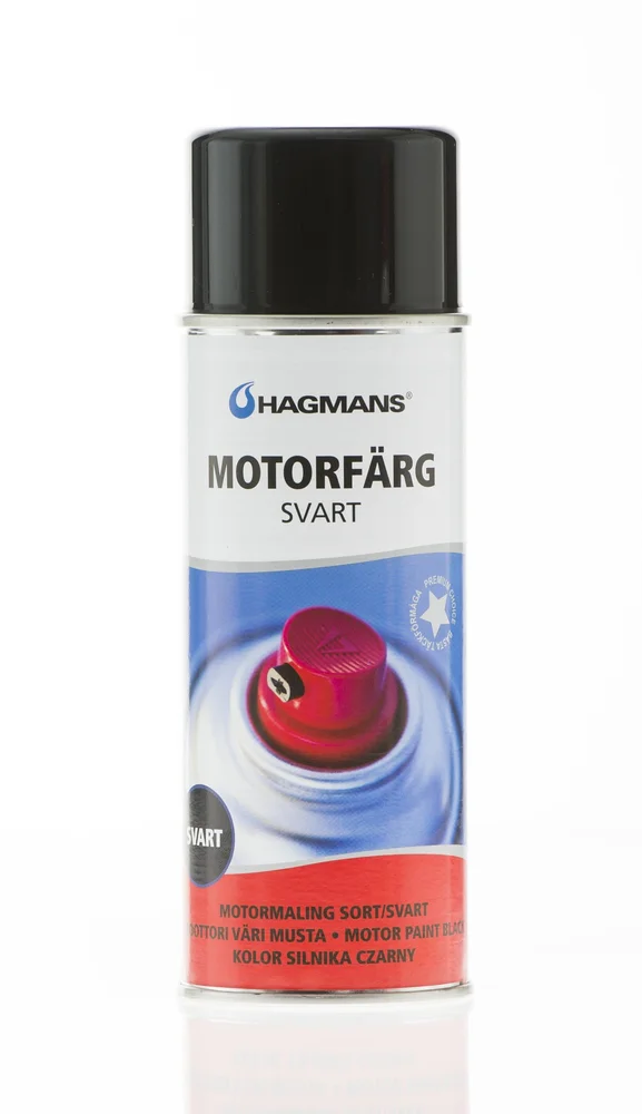 Hagmans Motorlakk sort 400 ml v:8519552