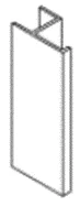 SOKKELBESLAG HJØRNE H166MM v:4297014 SOKKELBESLAG HJØRNE H166MM v:4297014
