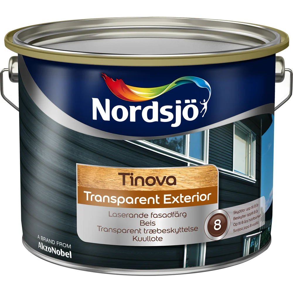NORDSJØ TINOVA TRANSPARENT EXTERIOR BC 9.3L v:9781632