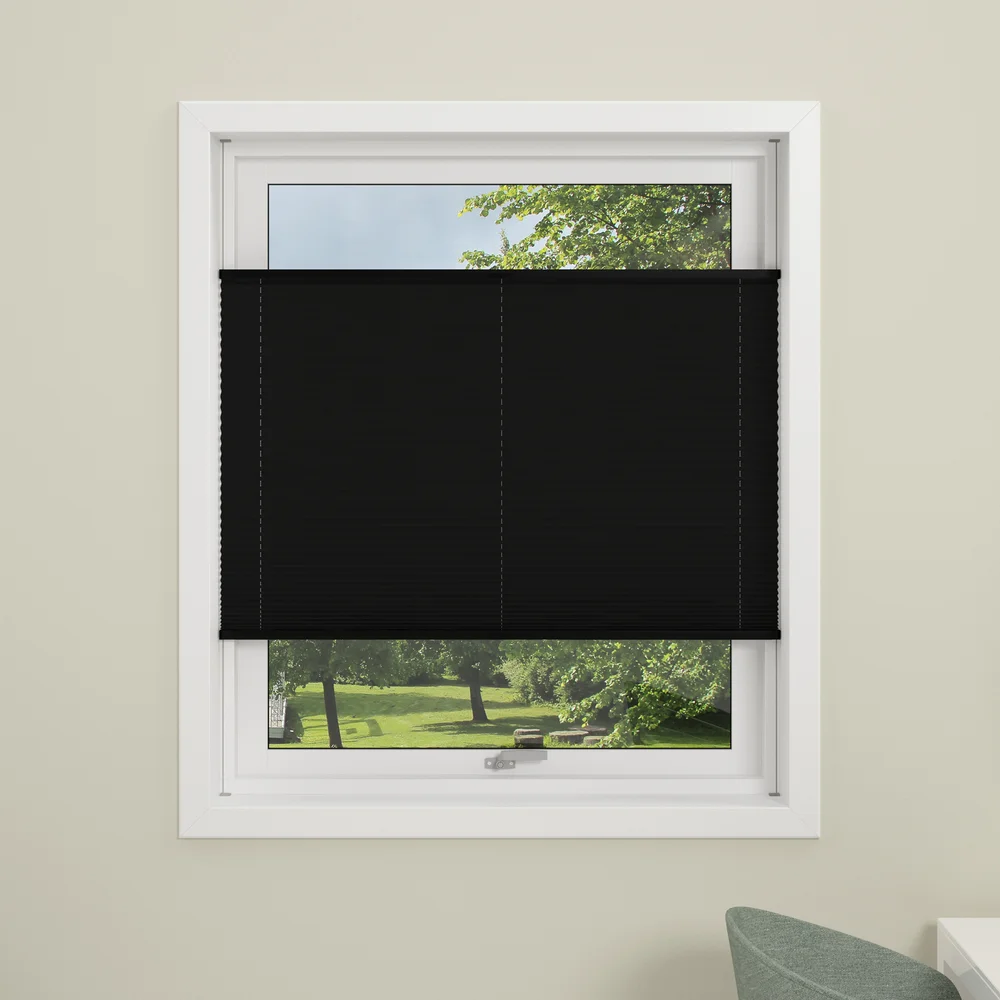 DEBEL PLISSÉGARDIN FLEX LYSDEMPENDE SORT 70X210 v:1983005