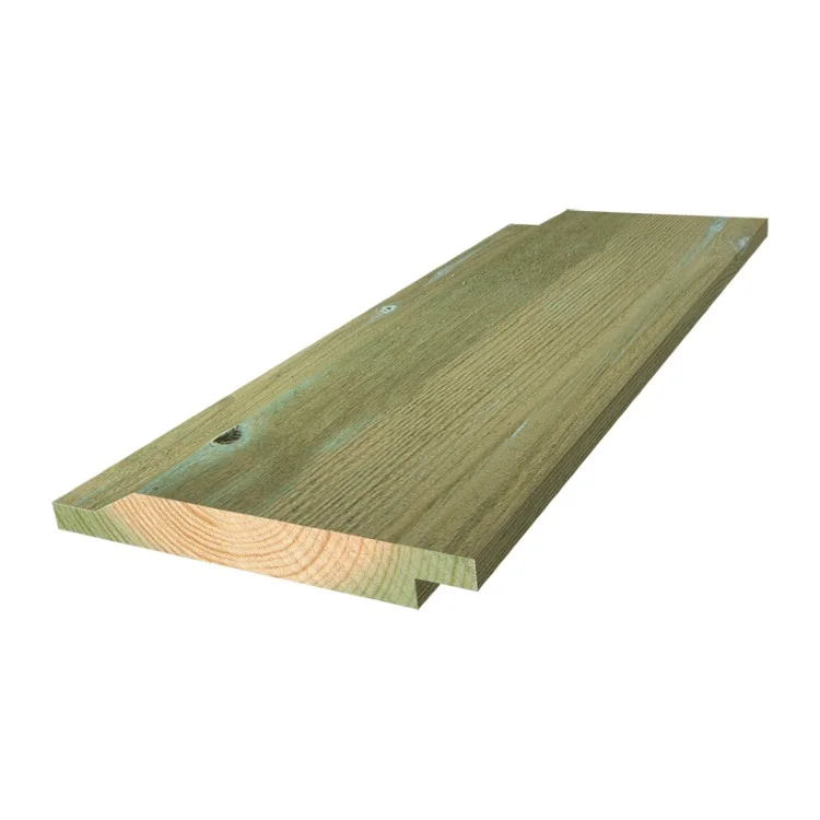 Dobbelfalset kledning 3 sidig 28° 19×148 mm grunnet dekkhvit impregnert furu v:2331127 Dobbelfalset kledning 3 sidig 28° 19×148 mm grunnet dekkhvit impregnert furu v:2331127