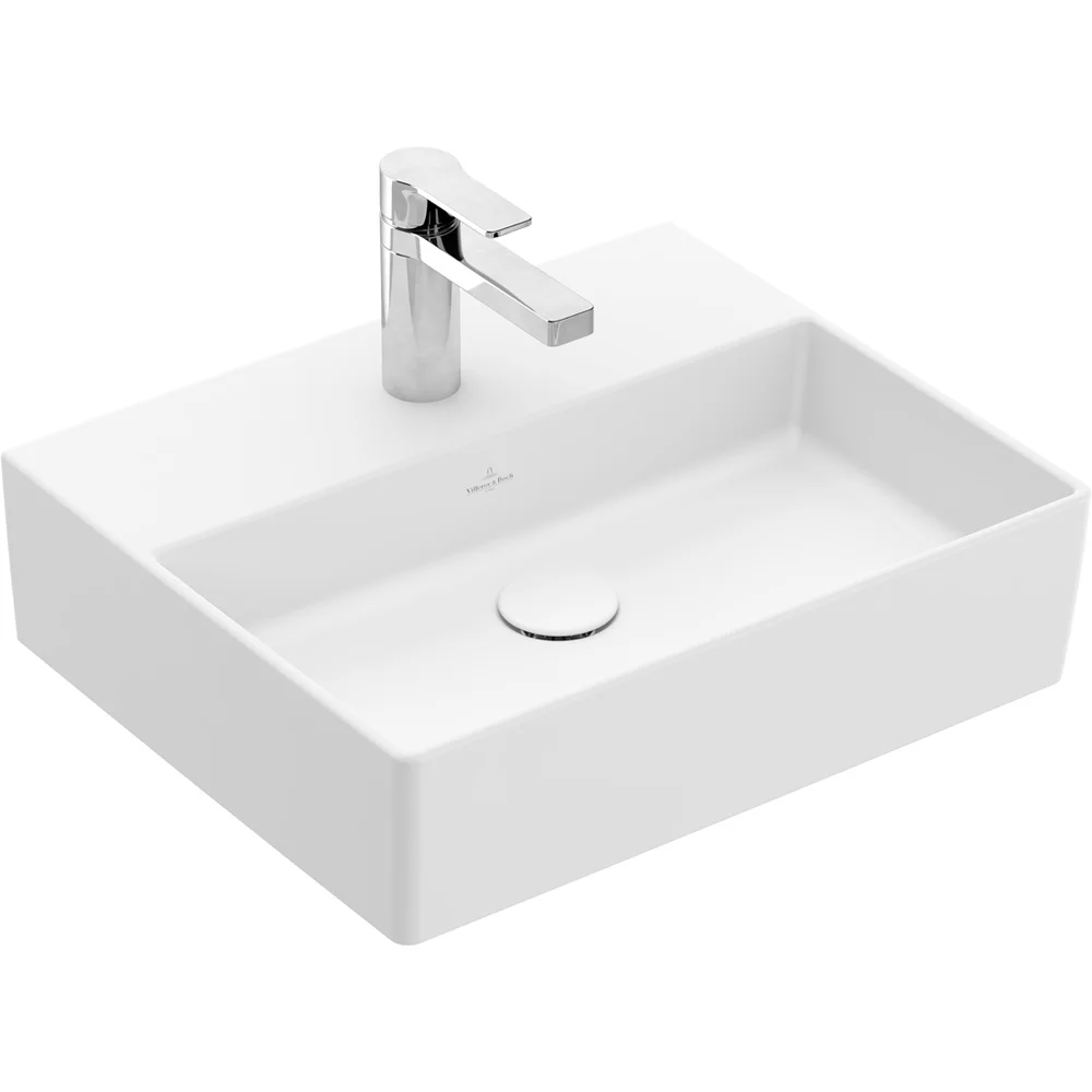 VILLEROY & BOCH MEMENTO 2.0 SERVANT 50 CM, STONE WHITE CERAMICPLUS U/OVERLØP v:4381565