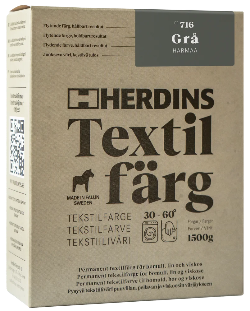 TEKSTILFARGE NR. 716 GRÅ v:7785947