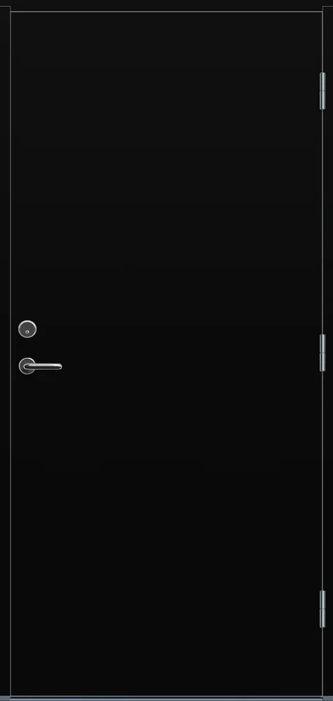 Ytterdør 110×210 Sola svart høyre v:2393099