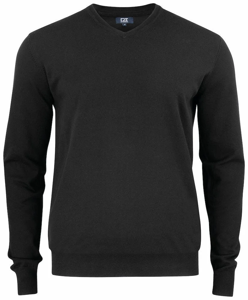 CUTTER&BUCK OAKVILLE V-NECK GENSER MEN BLACK v:6054041